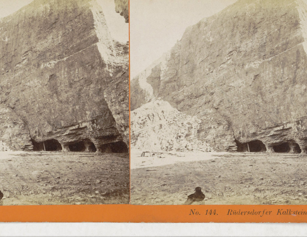 Detail of Rudersdorfer limestone quarry, Germany by Johann Friedrich Stiehm