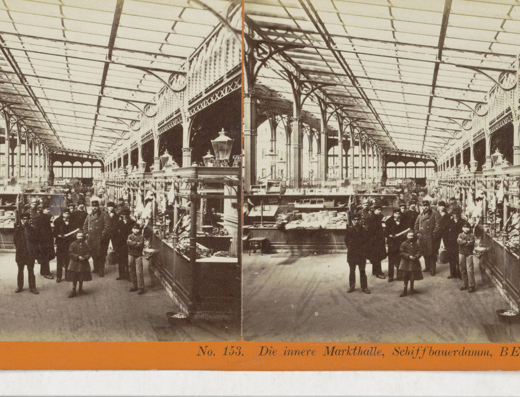 Detail of Die innere Markthalle, Schiffbauerdamm, Berlin by Johann Friedrich Stiehm