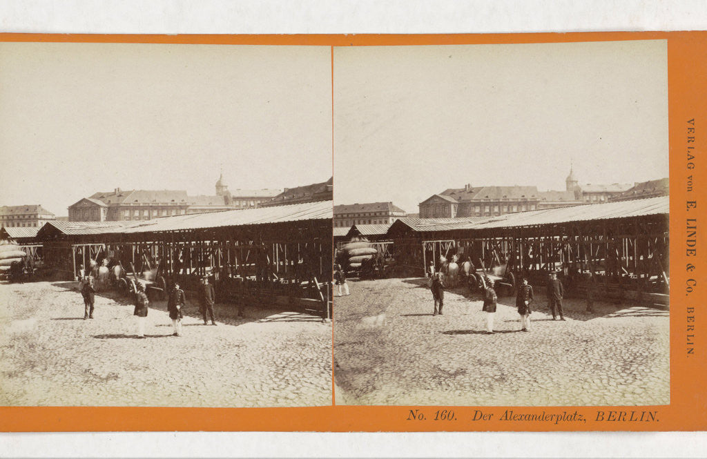 Detail of Alexanderplatz, Berlin, Germany by Johann Friedrich Stiehm