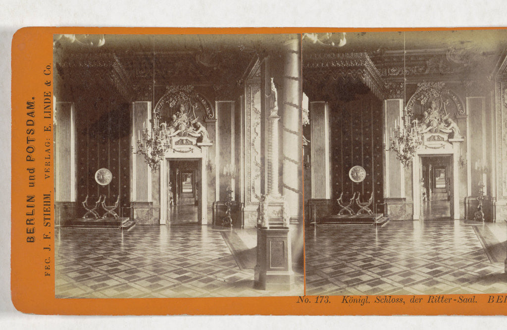 Detail of Konigl. Castle of the Knights Hall Berlin, Germany by Johann Friedrich Stiehm