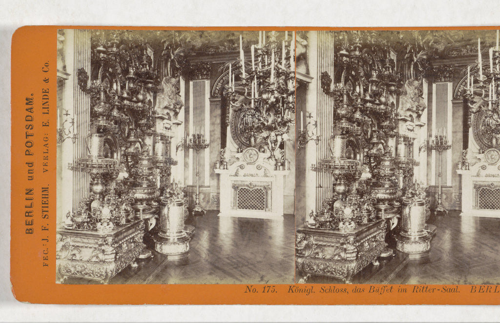 Detail of Konigl. Castle, the buffet in the Knights' Hall Berlin, Germany by Johann Friedrich Stiehm