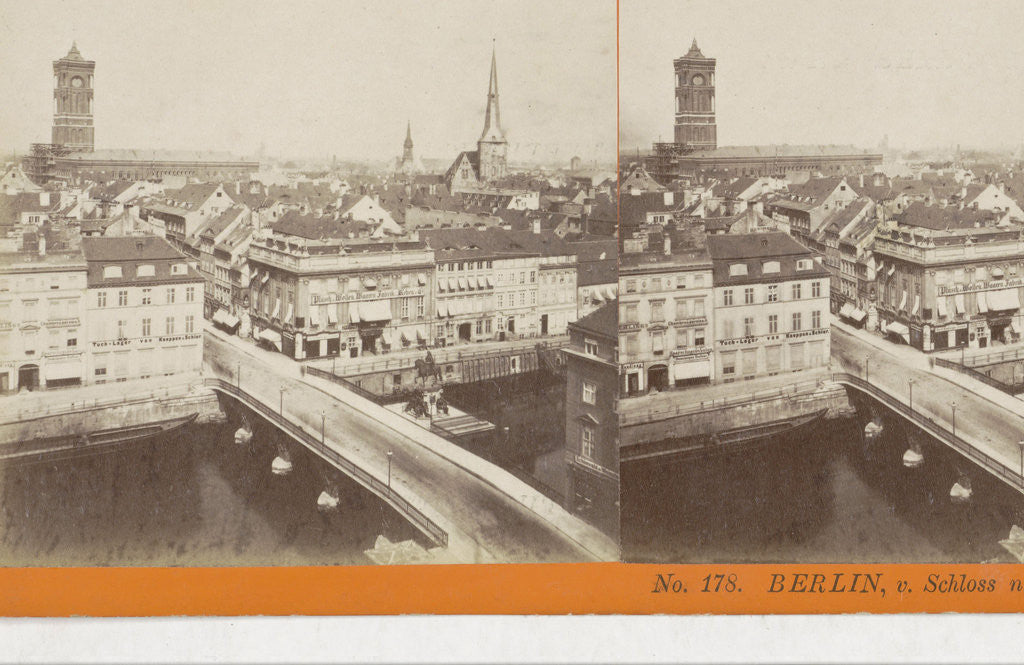 Detail of Berlin, v. Schloss n. D. Konigs-Str, Germany by Johann Friedrich Stiehm