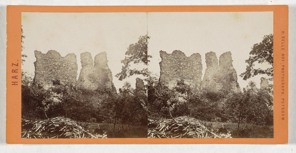 Detail of Harz The ruins of Lauenburg, Germany by H. Selle