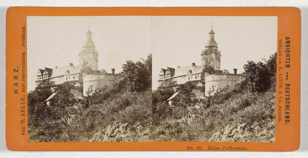 Detail of ruin Falkenstein, Germany by H. Selle & E. Linde & Co