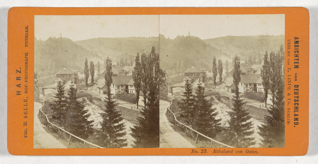 Detail of Rubeland from east, Germany by H. Selle & E. Linde & Co