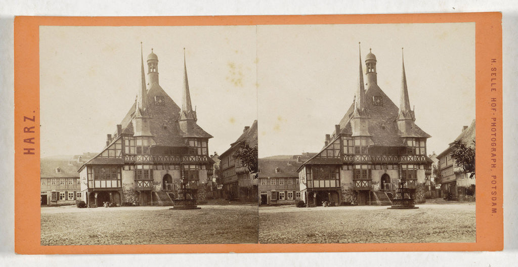 Detail of Harz The town hall Wernigerode, Germany by H. Selle