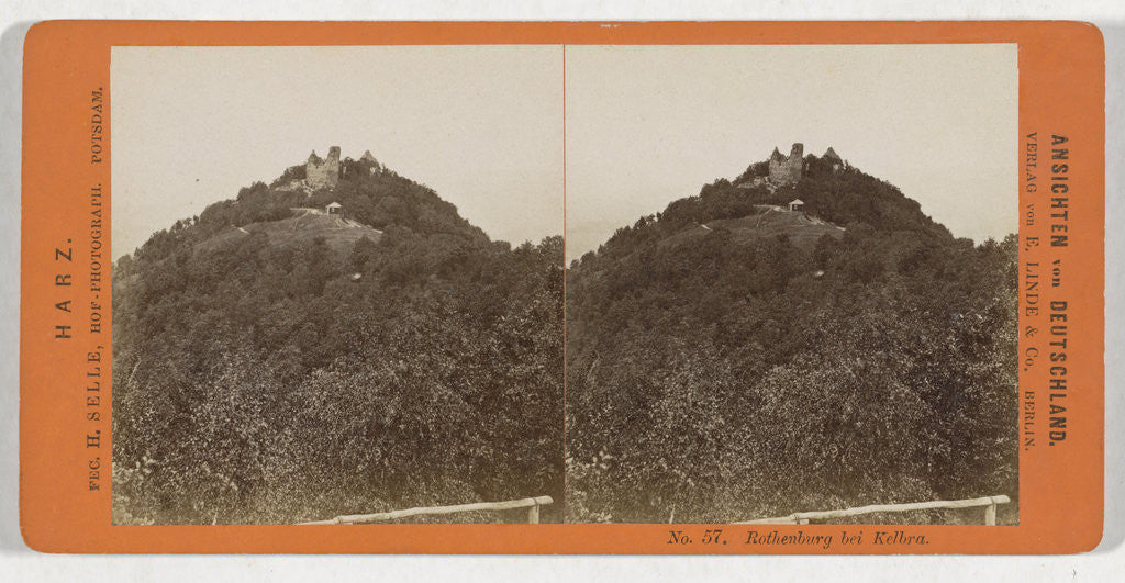 Detail of Rothenburg near Kelbra, Germany by H. Selle & E. Linde & Co