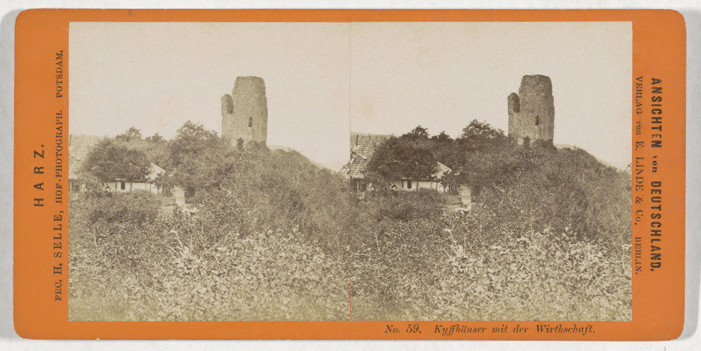 Detail of Kyffhauser, Germany by H. Selle & E. Linde & Co