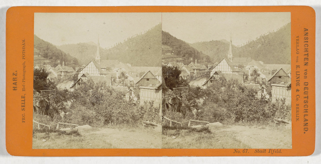 Detail of Stadt Ilfeld, Germany by H. Selle & E. Linde & Co