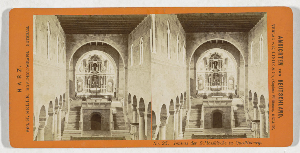 Detail of Castle Quedlinburg, Germany, H. Selle by Sophus Williams & E. Linde & Co