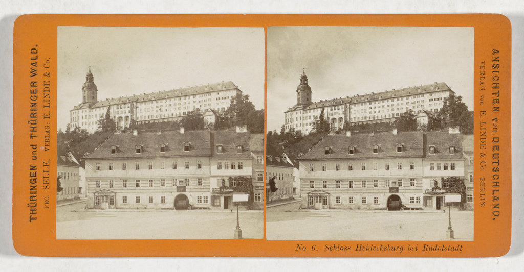 Detail of Schloss Heidecksburg Rudolstadt, Germany by H. Selle & E. Linde & Co