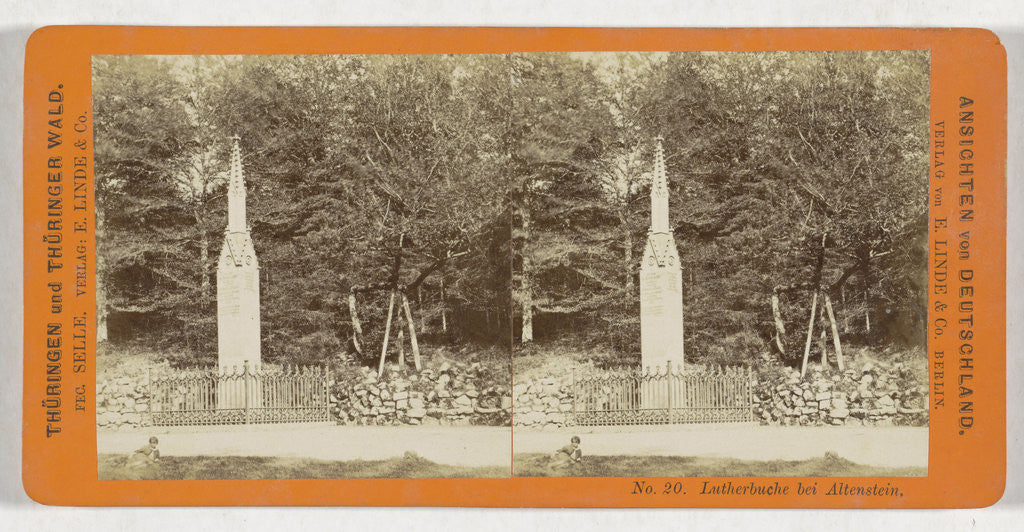 Detail of Lutherbuche bei Altenstein, Germany by H. Selle & E. Linde & Co