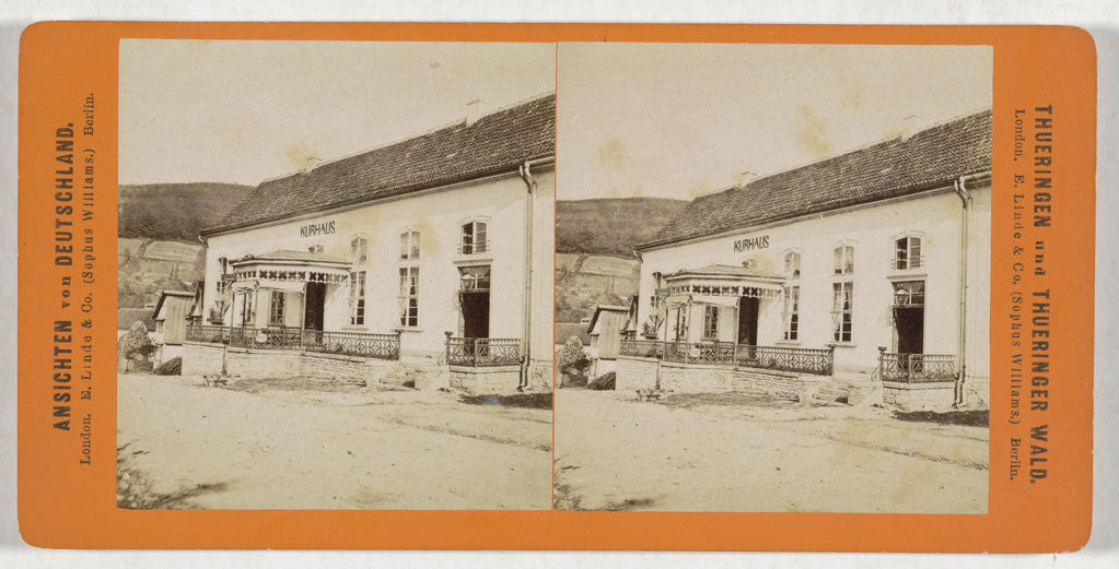 Detail of Kurhaus in Ruhla Germany, H. Selle attributed to by Sophus Williams & E. Linde & Co