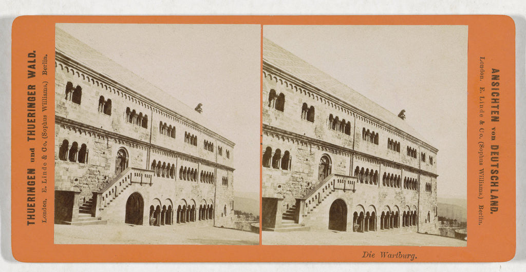 Detail of Die Wartburg, Germany by Sophus Williams & E. Linde & Co