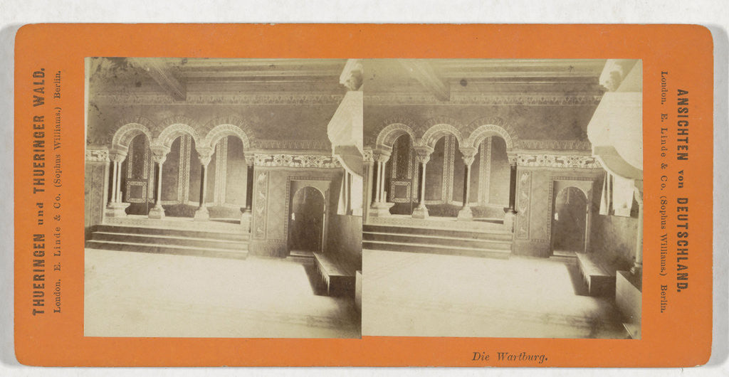 Detail of Die Wartburg, Germany by Sophus Williams & E. Linde & Co