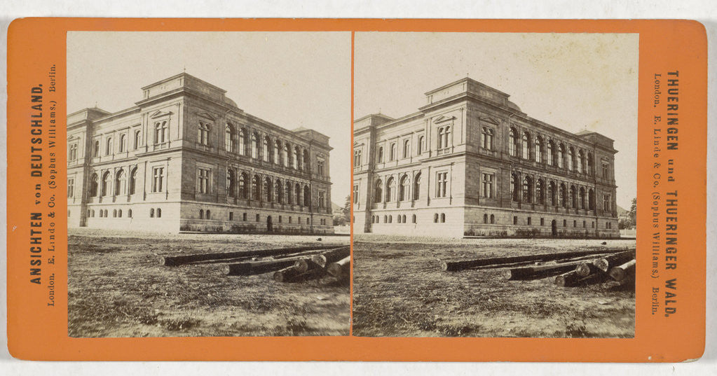 Detail of Museum in Weimar, Germany by Sophus Williams & E. Linde & Co