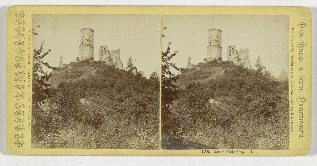 Detail of Ruin Godesberg, Germany by E. Linde