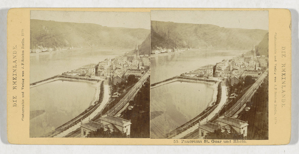 Detail of Panorama St. Goar and Rhein by Johann Friedrich Stiehm