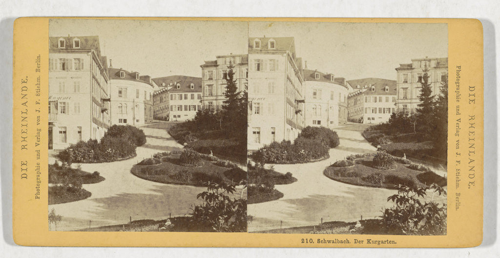 Detail of Schwalbach der Kurgarten, Germany by Johann Friedrich Stiehm