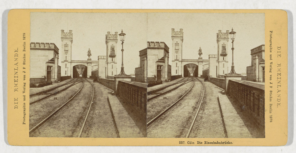 Detail of Cologne That Eisenbahnbrucke, Germany by Johann Friedrich Stiehm