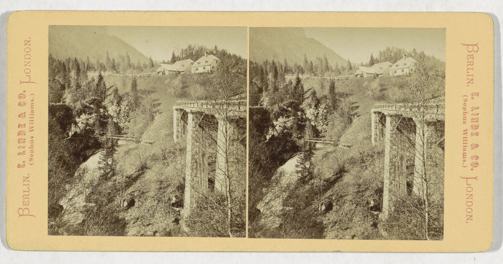 Detail of Wasserfall Reichenhall, Germany by Sophus Williams & E. Linde & Co