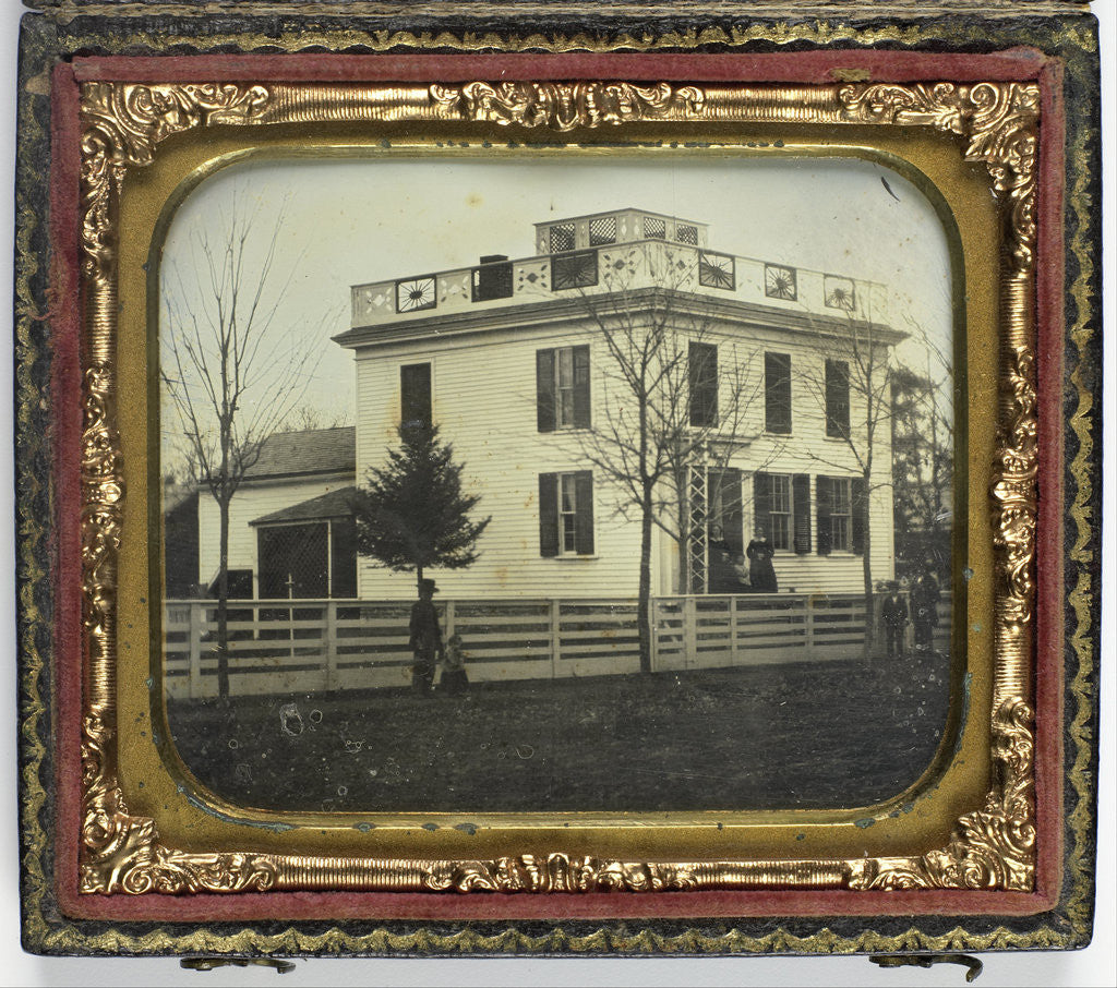 Detail of House with people by Anonymous