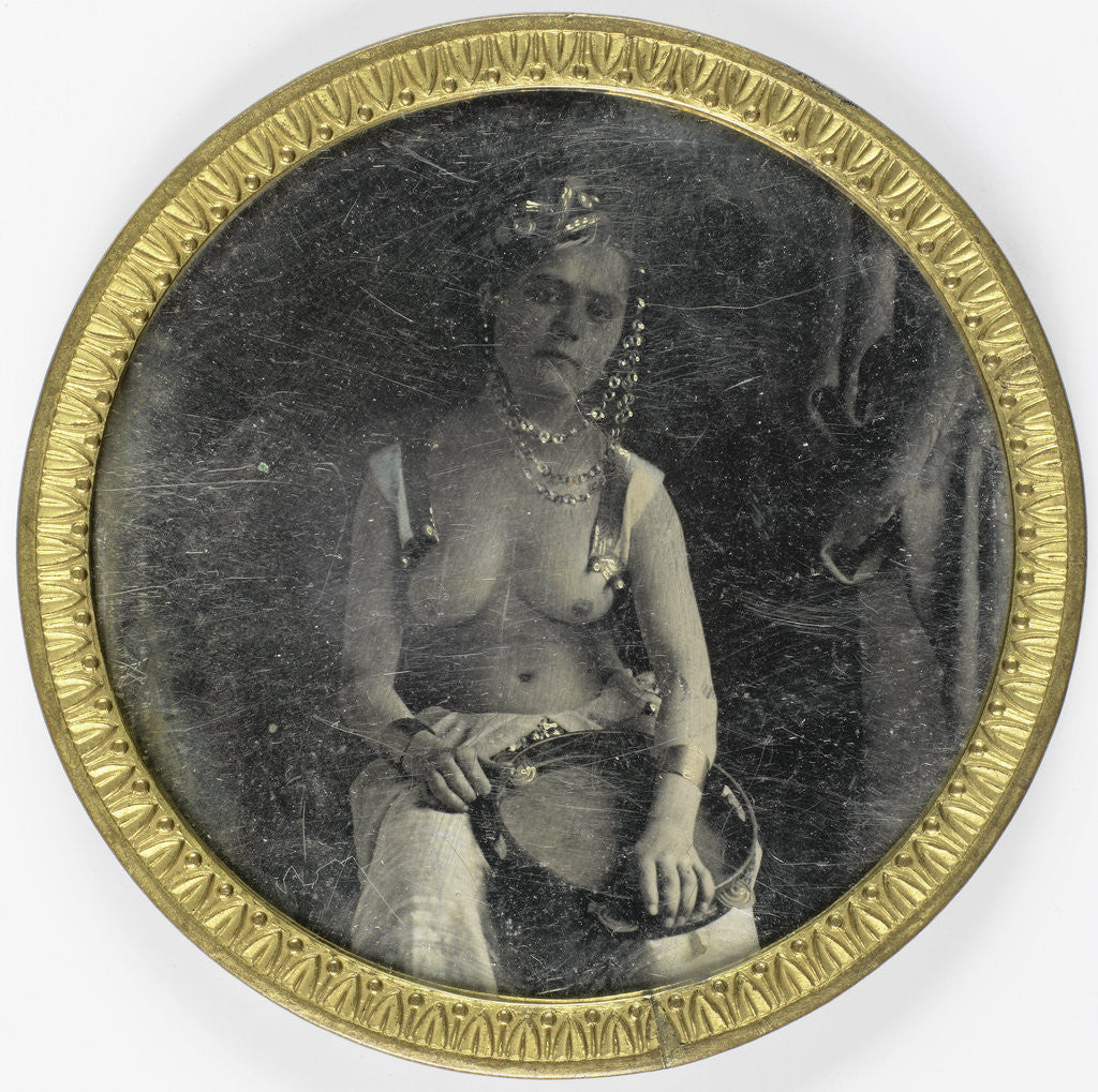 Detail of Half Naked woman in arabic costume by Anonymous