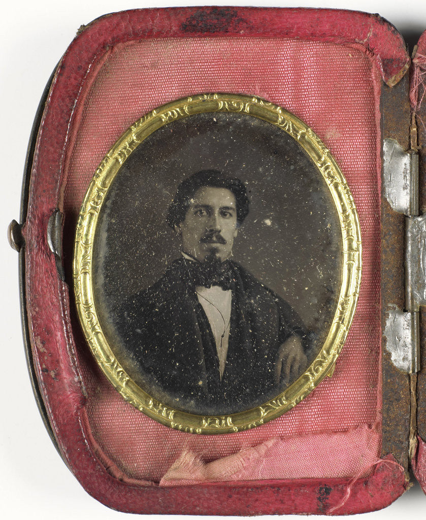 Detail of portrait of a young man by Anonymous