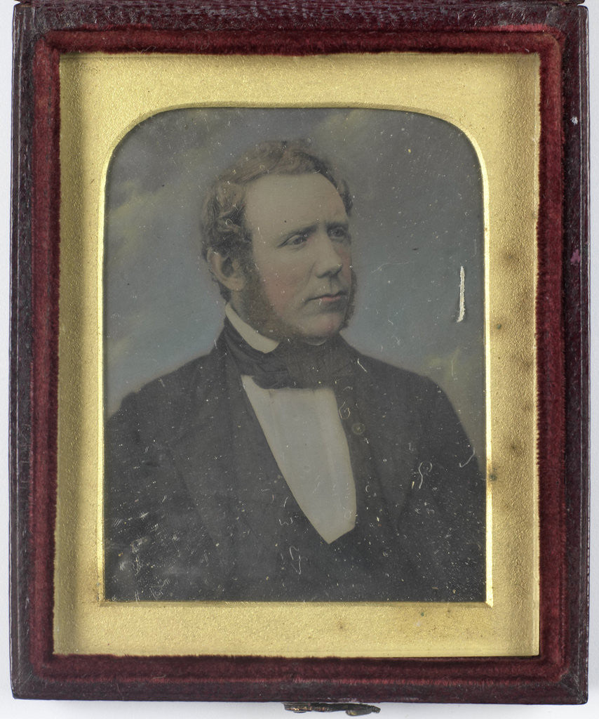 Detail of Portrait of an unknown man by Richard Beard