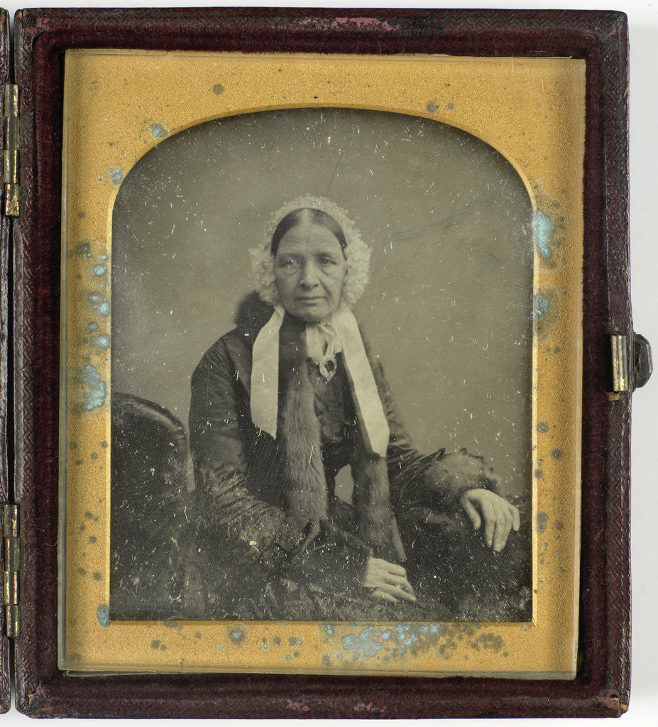 Detail of Portrait of a woman by Antoine Francois Jean Claudet