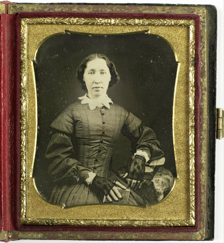 Detail of Portrait of a woman by Anonymous