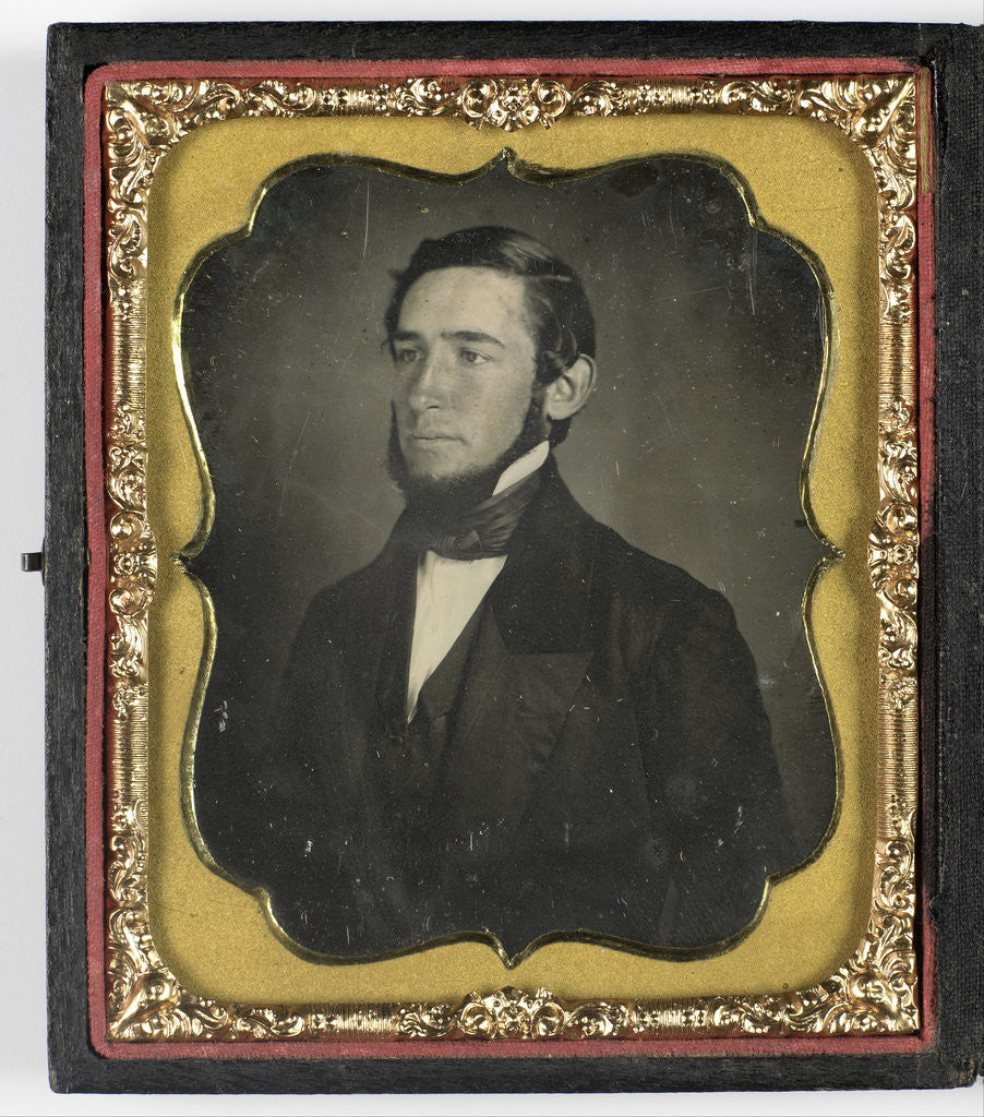 Detail of Portrait of a young man with beard by Anonymous