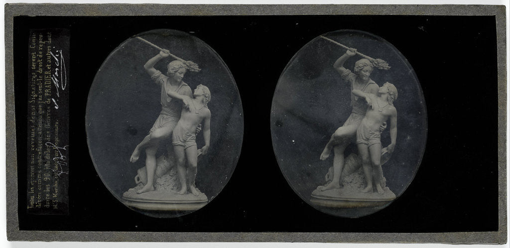 Detail of A figurine of James Pradier by S Marchi