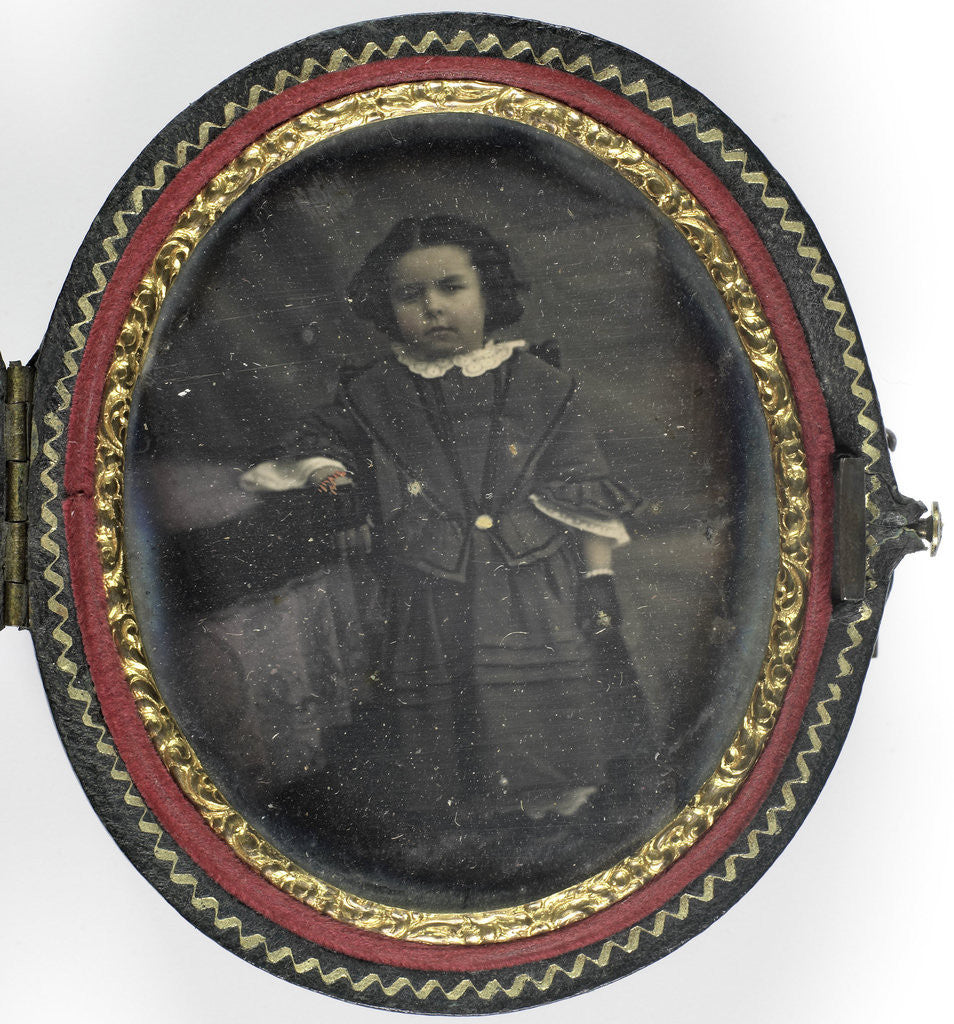 Detail of Portrait of a girl by Anonymous