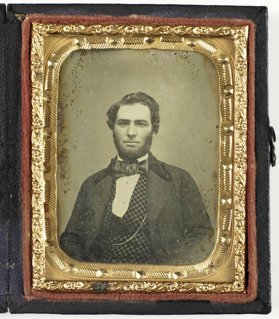 Detail of portrait of a bearded man by Anonymous