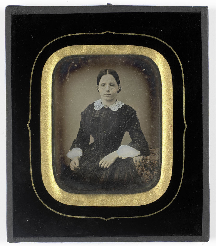 Detail of Portrait of a Young Woman by Anonymous