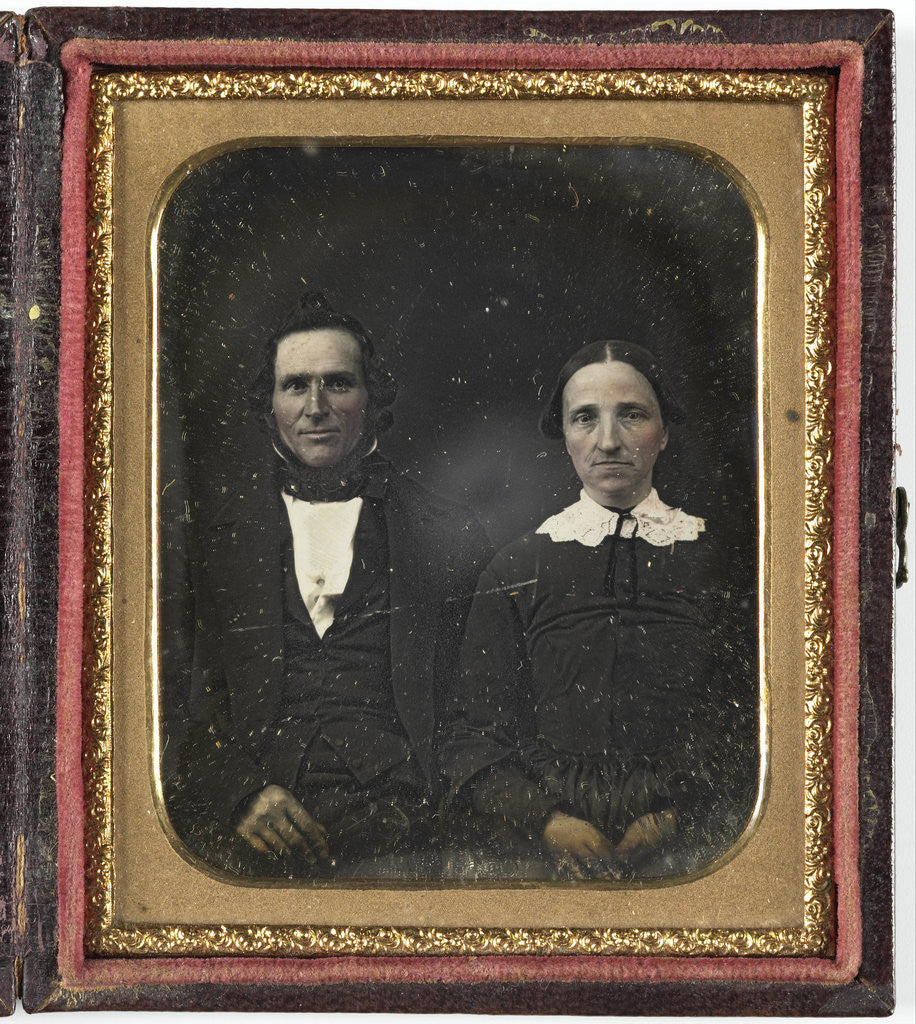 Detail of Portrait of a couple by Anonymous