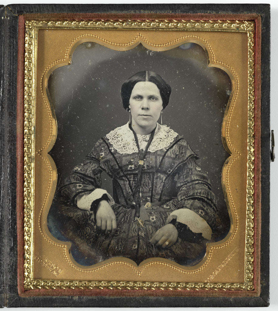 Detail of Portrait of a woman by Kertson