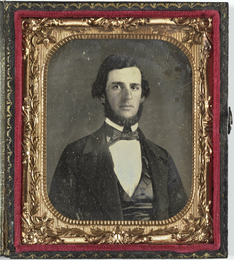 Detail of portrait of a bearded man by Anonymous