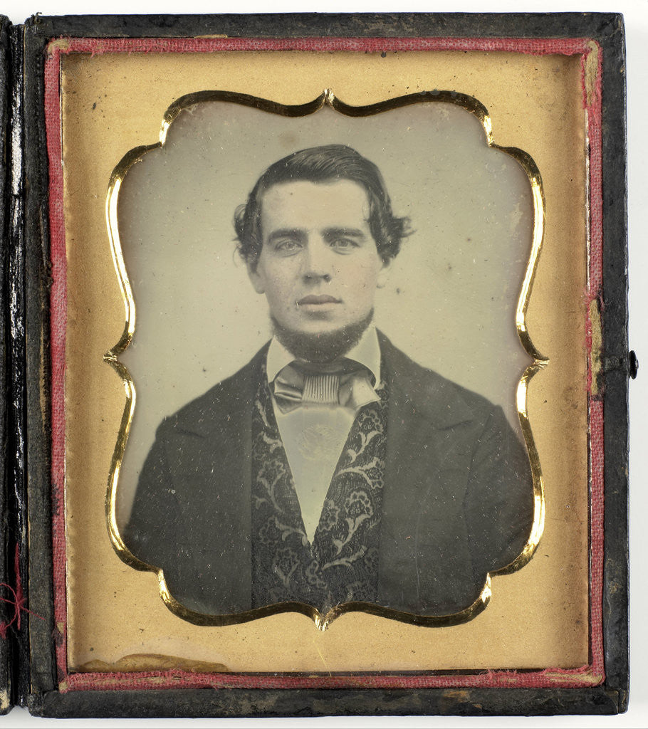 Detail of portrait of a bearded man by Anonymous