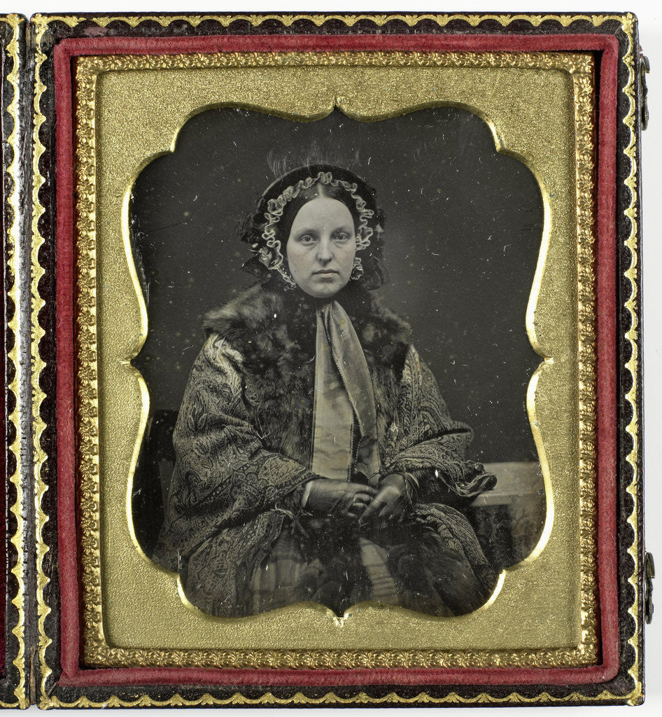 Detail of Portrait of a woman by Anonymous