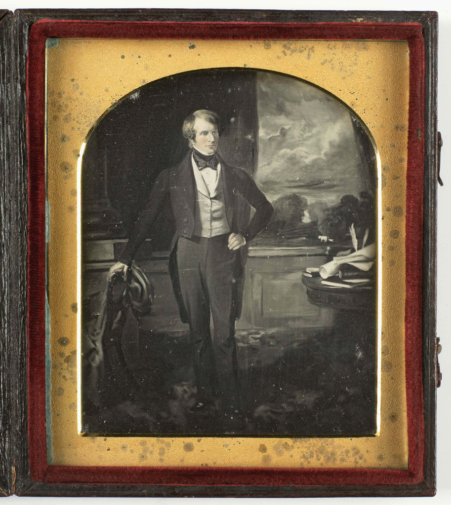 Detail of Portrait of a man, to painting by Anonymous