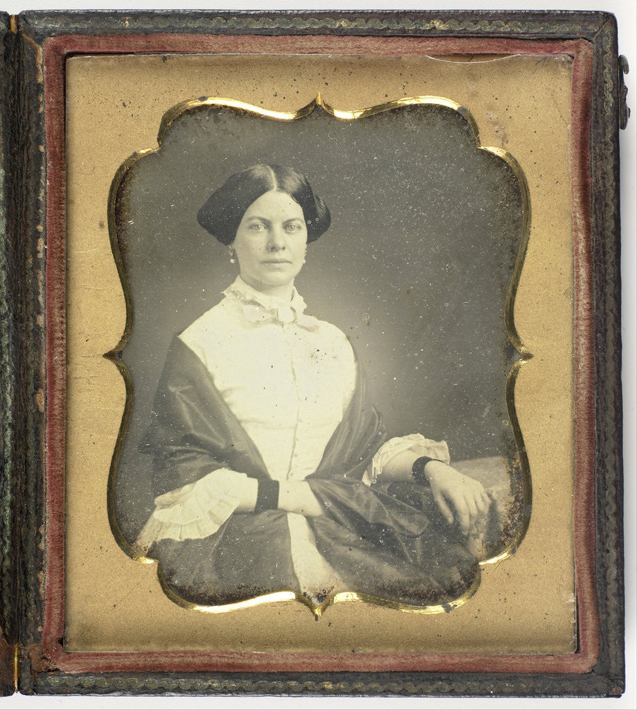 Detail of Portrait of a Young Woman by Anonymous