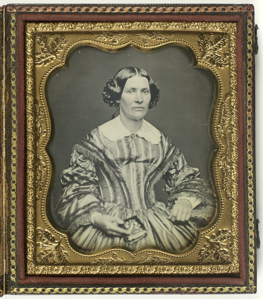 Detail of Portrait of a woman by Hermanus Fock