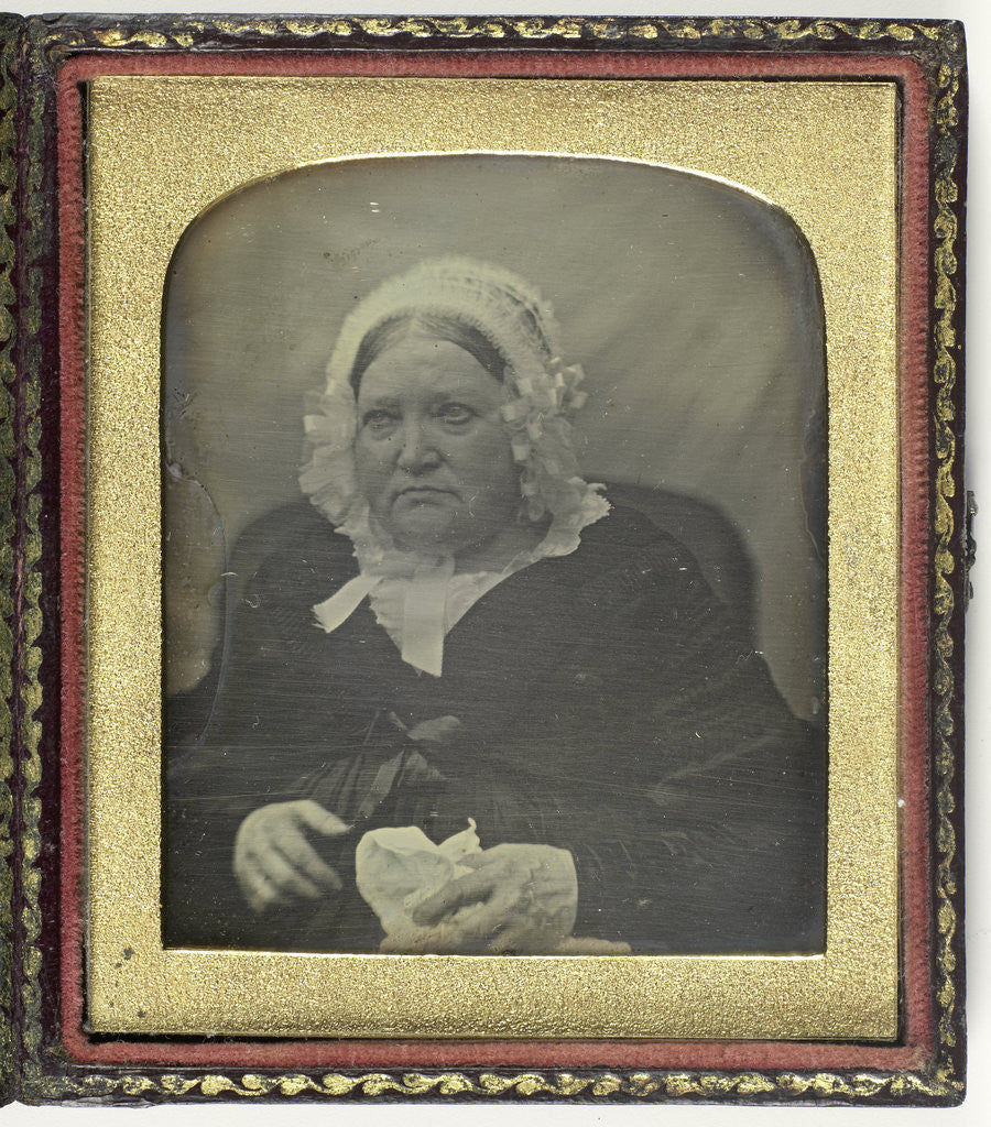 Detail of Portrait of an old woman by Anonymous