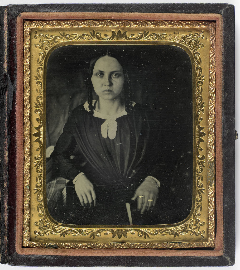 Detail of Portrait of a Young Woman by Anonymous