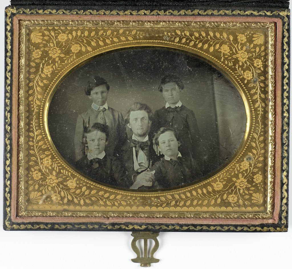 Detail of Portrait of a father and four sons by Anonymous