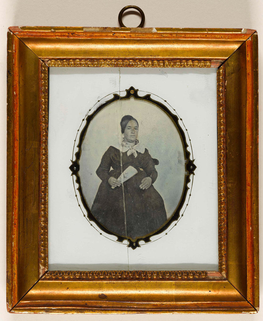 Detail of Portrait of a woman by Manuel Herrero