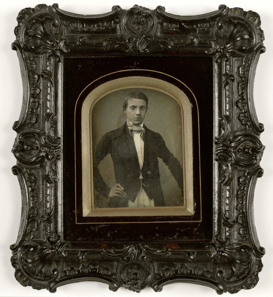 Detail of Portrait of a young man by D.F. Millet