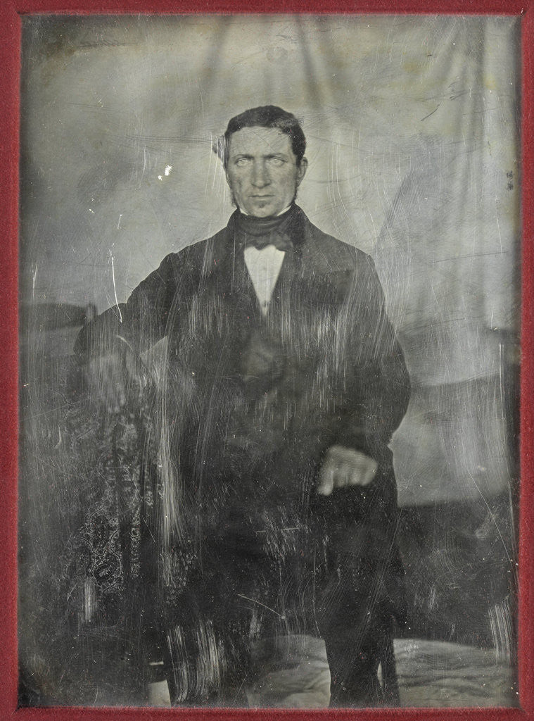 Detail of Portrait of a Man by Marc Antoine Gaudin